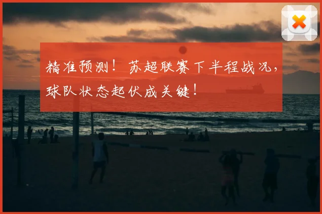 精准预测！苏超联赛下半程战况，球队状态起伏成关键！
