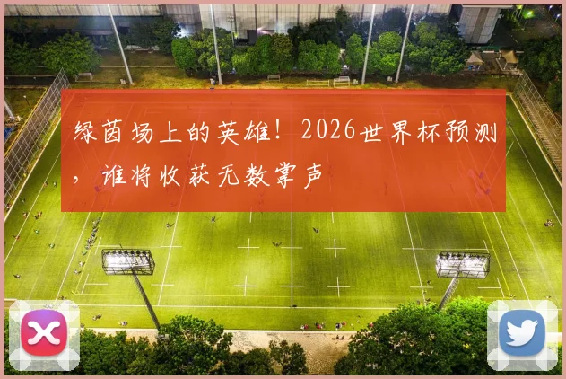 绿茵场上的英雄！2026世界杯预测，谁将收获无数掌声